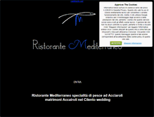 Tablet Screenshot of mediterraneoristorante.com
